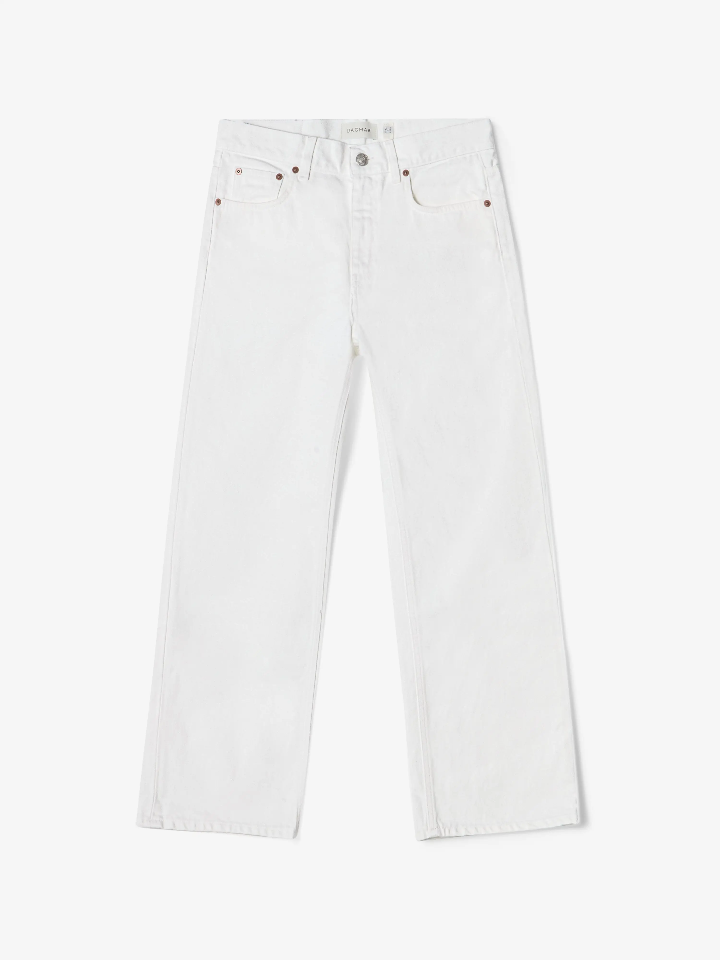 BAGGY FIT DENIM: WHITE - Image 5