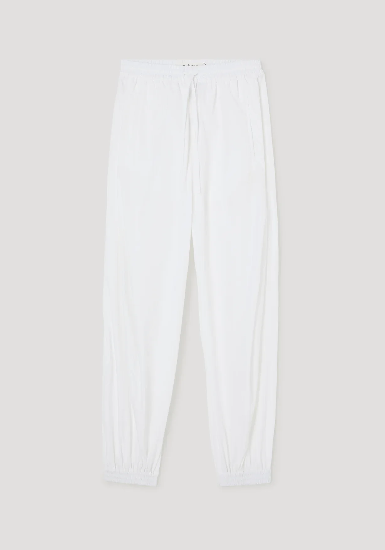 Balloon track pants: Optic white - Image 5