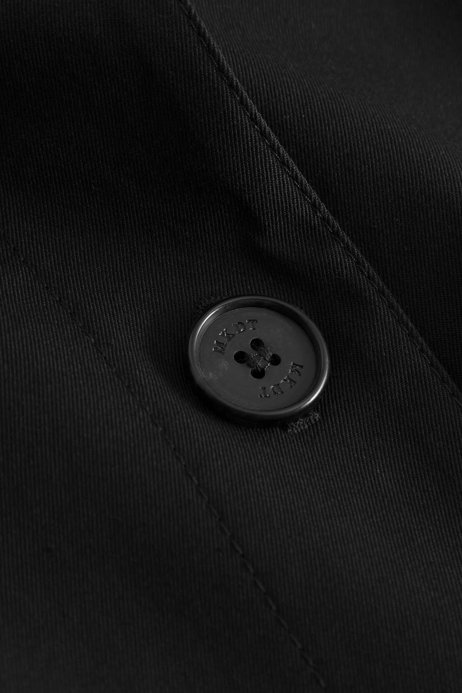 Calypso Bonded Cotton Jacket: Black - Image 3