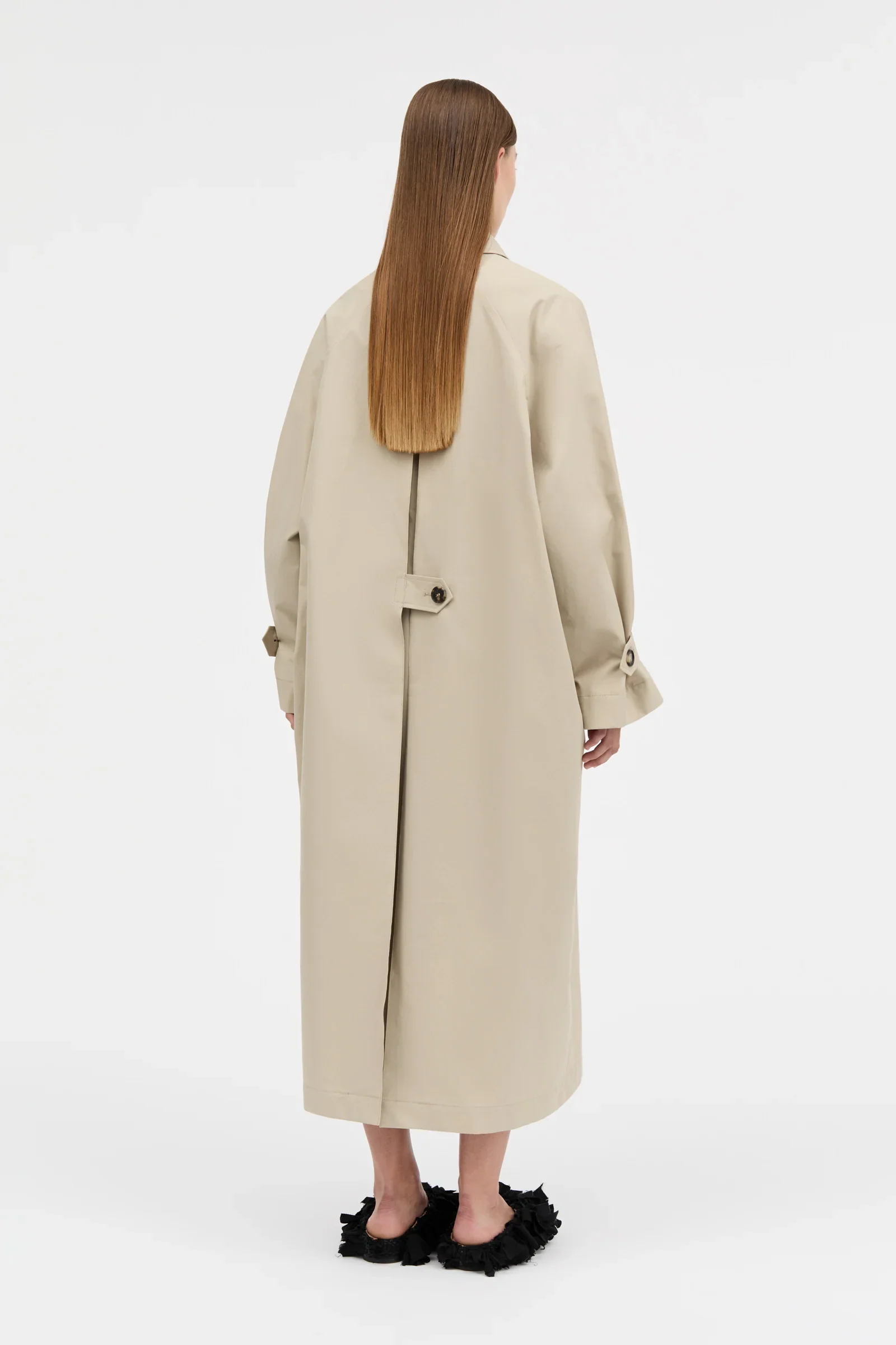 Caro Half Panama Coat: Sand - Image 3
