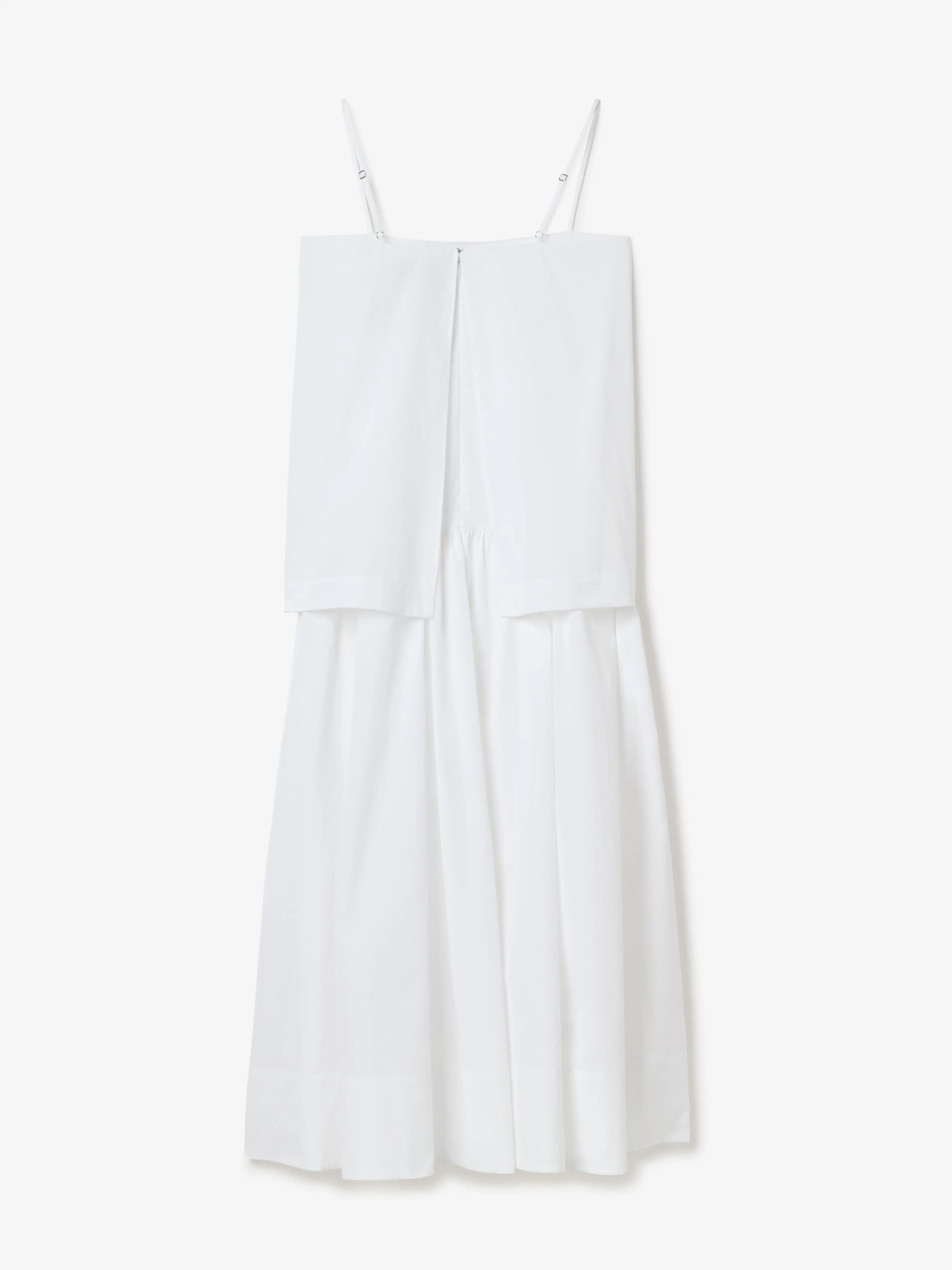 Cotton Strap Dress: White - Image 5