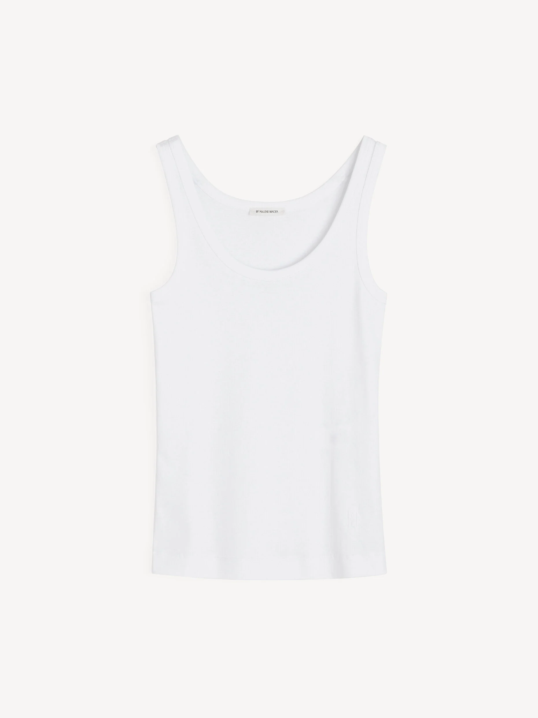Dali organic cotton tank top: White - Image 4