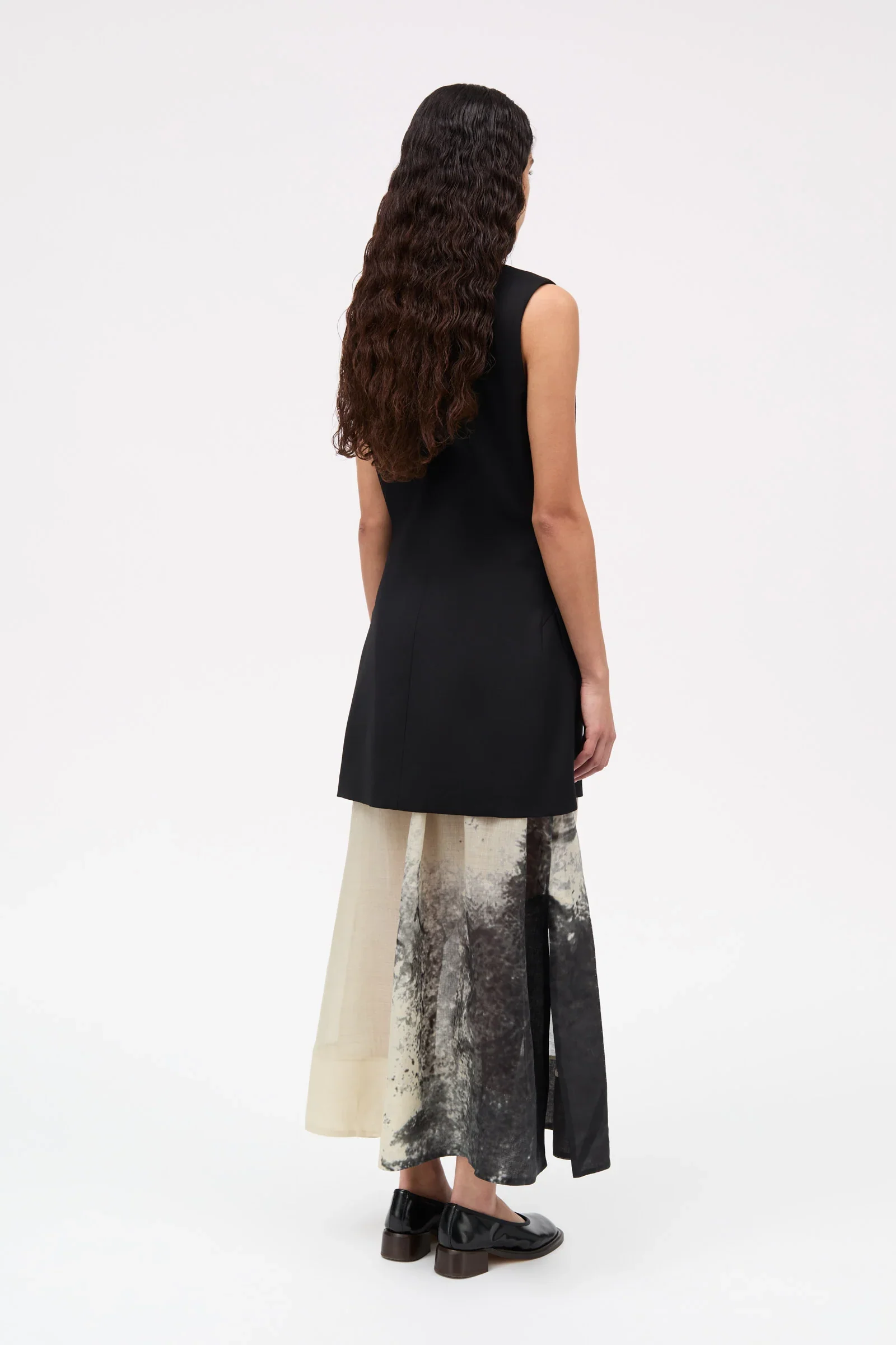 Dani Wool Vest Top: Black - Image 4