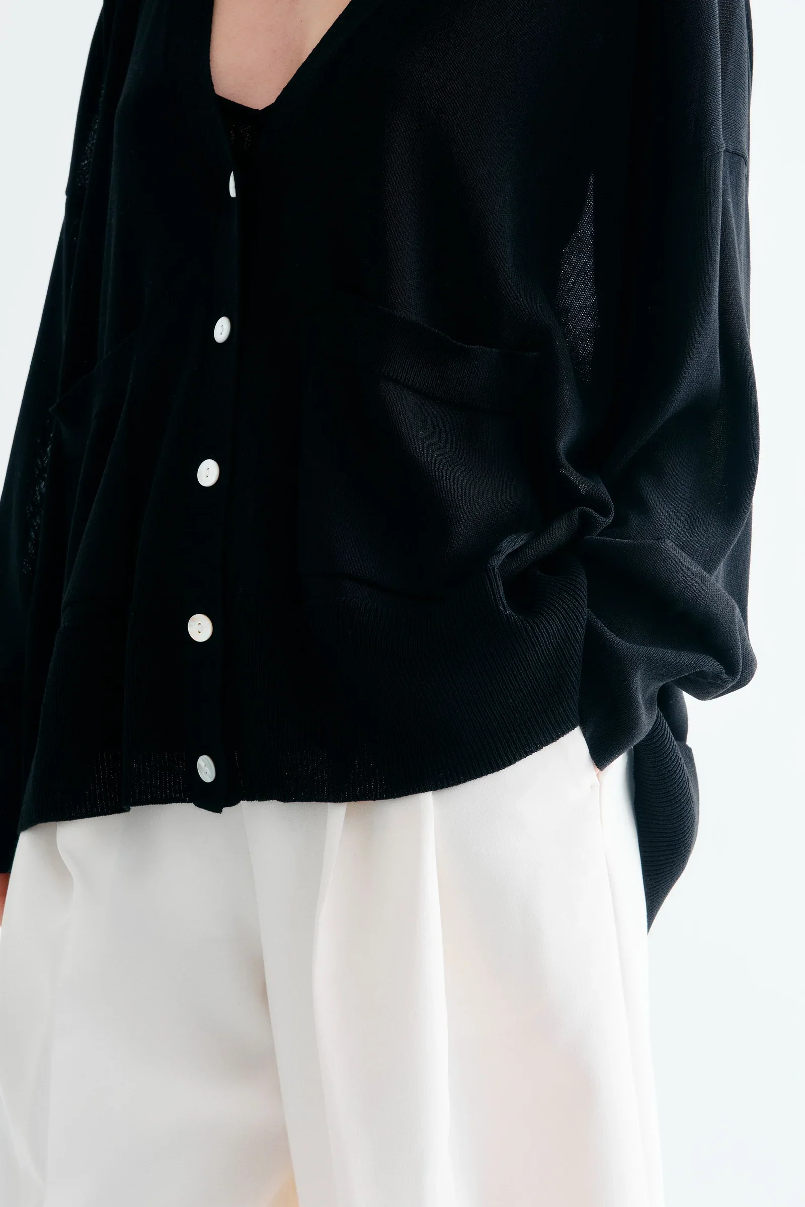 Iris Cardigan: Black - Image 3