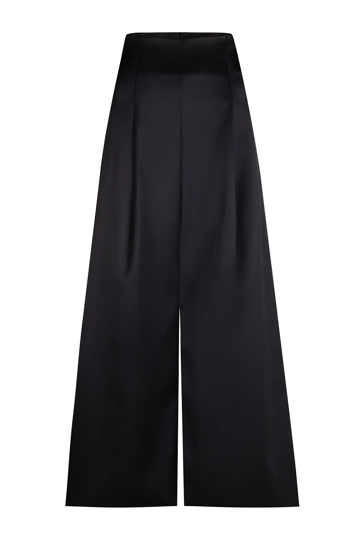 KENNEDY TROUSER: BLACK SATIN - Image 4
