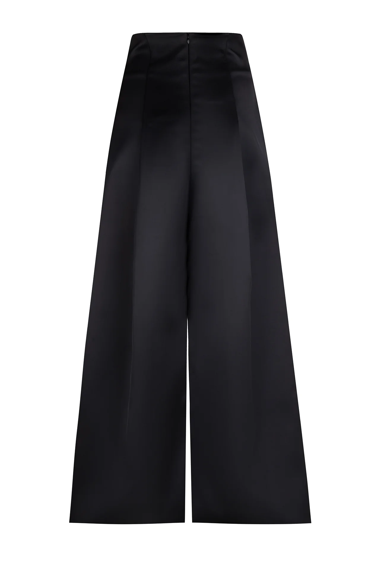 KENNEDY TROUSER: BLACK SATIN - Image 5