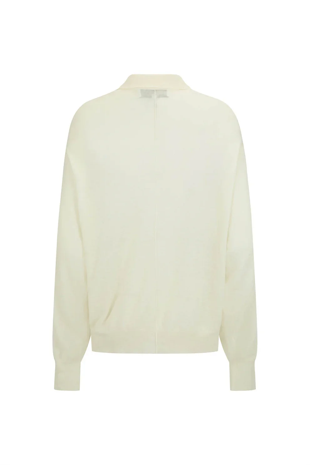 Long Sleeve Orwell Polo: Cream - Image 6