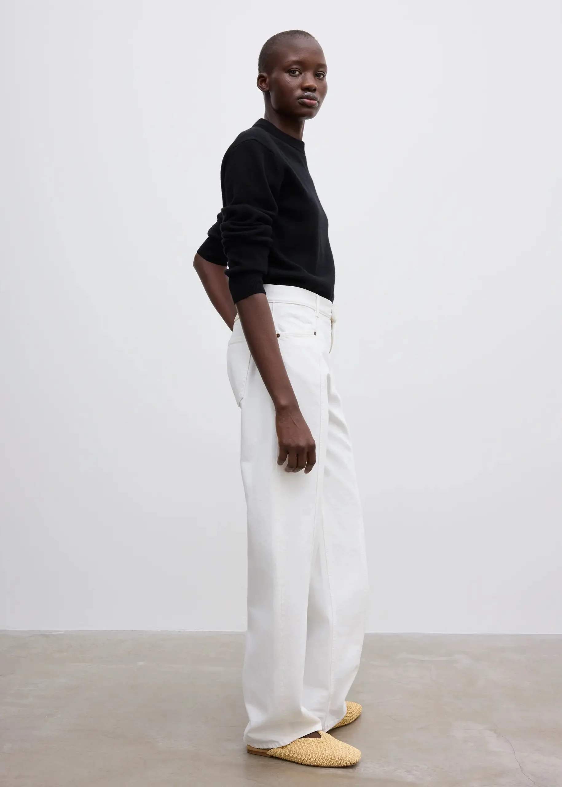 LOOSE FIT DENIM: WHITE - Image 3