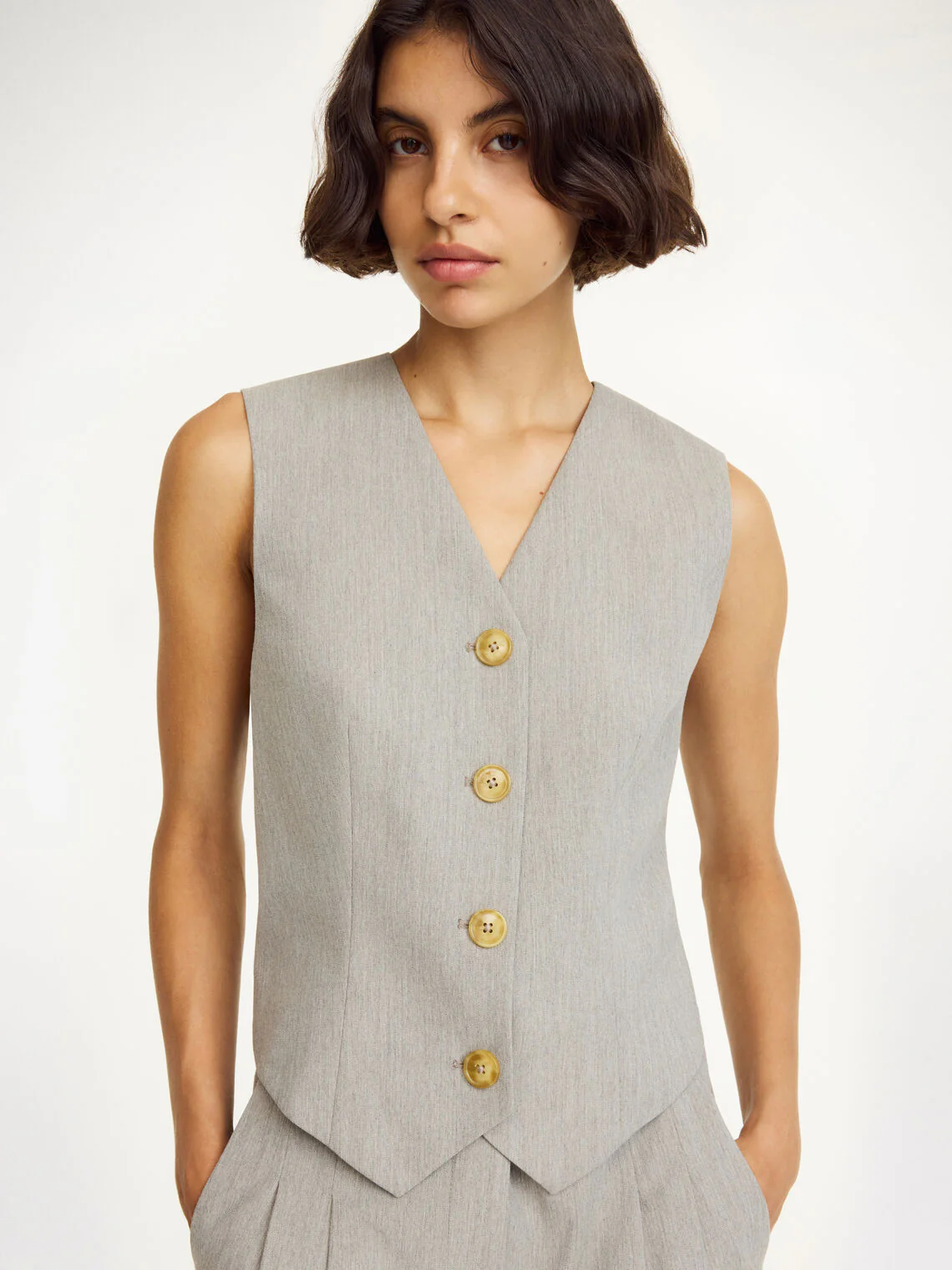 OCCA WAISTCOAT: GREY BROWN - Image 3