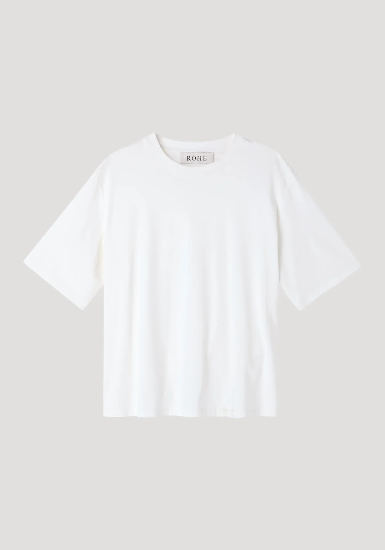 Oversized cotton silk t-shirt: off white - Image 6