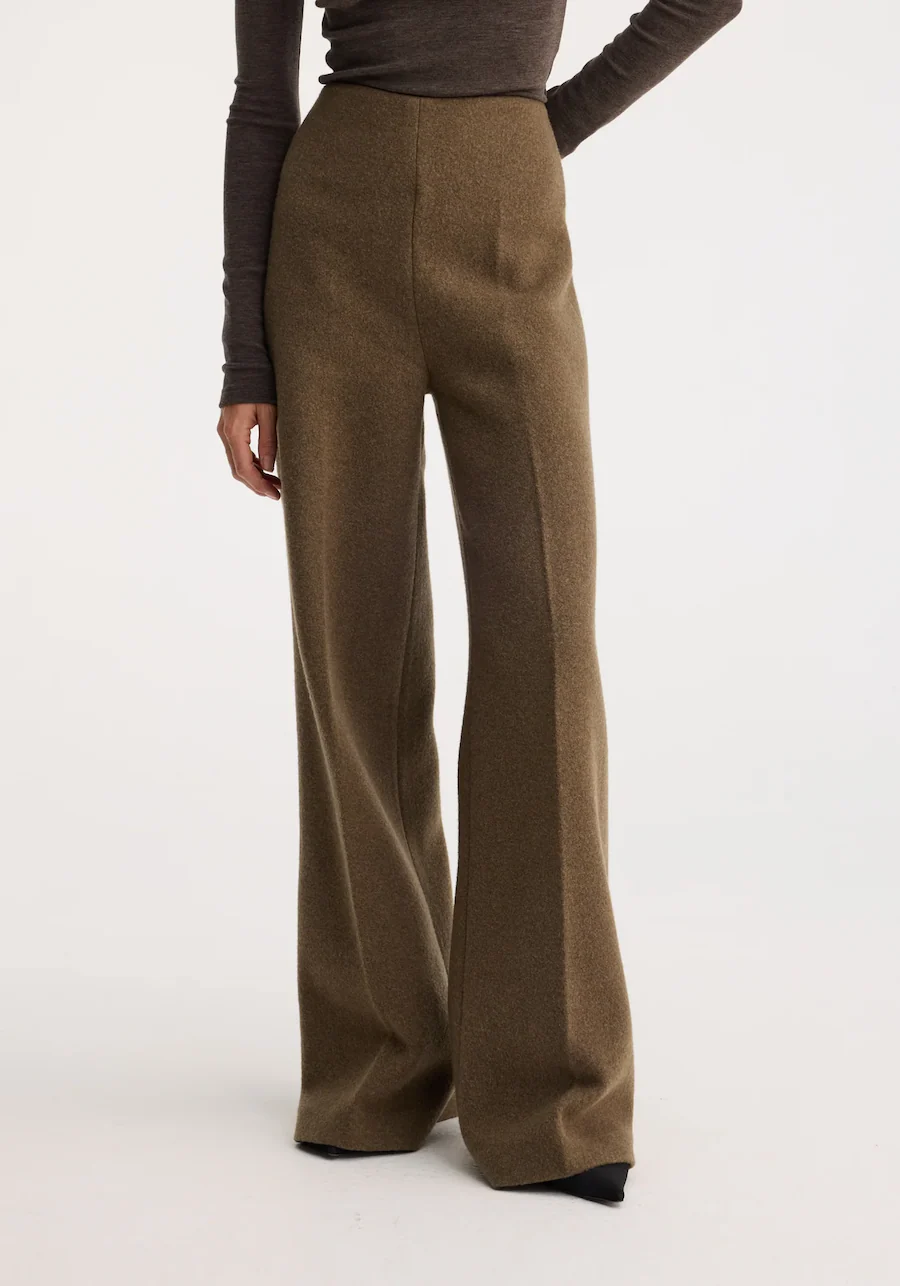 Palazzo Wool Trousers - Image 3