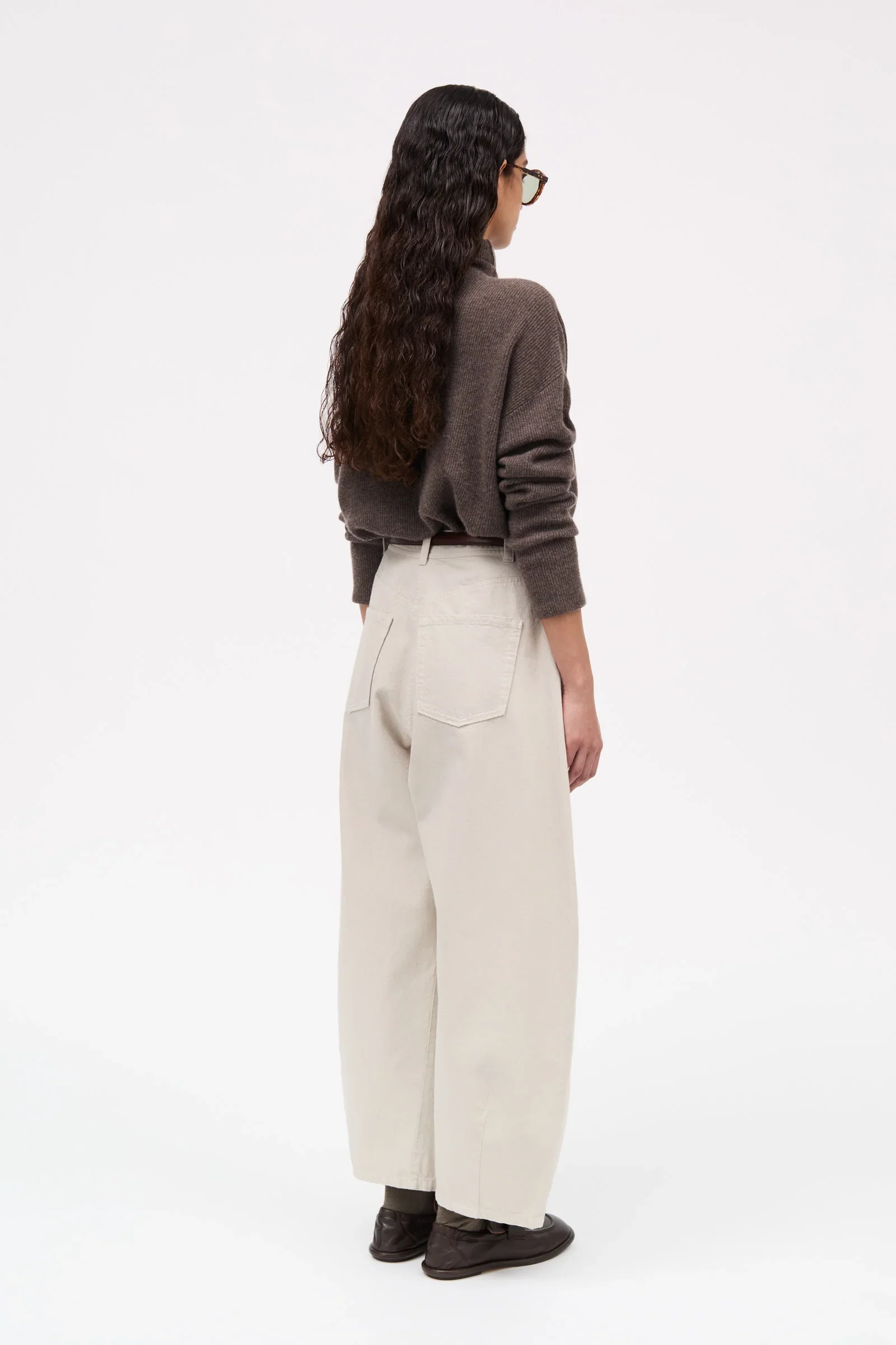 Pella Cotton Twill Denim: Stone Grey - Image 4