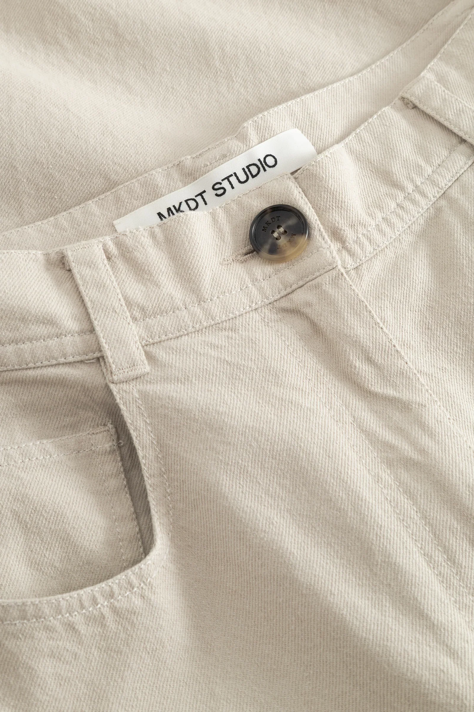 Pella Cotton Twill Denim: Stone Grey - Image 5