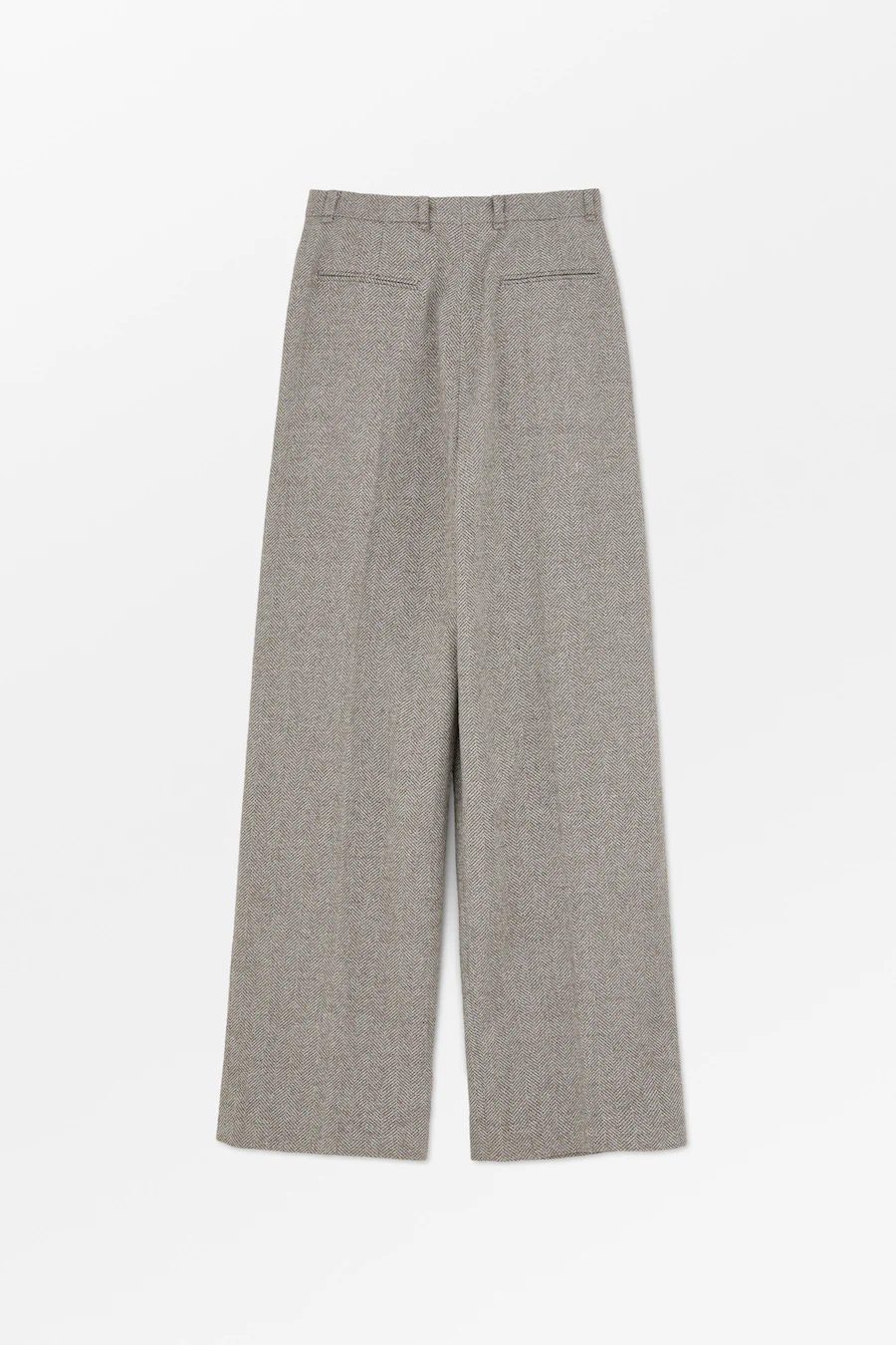 PEMMA TROUSER: GREY HERRINGBONE - Image 4