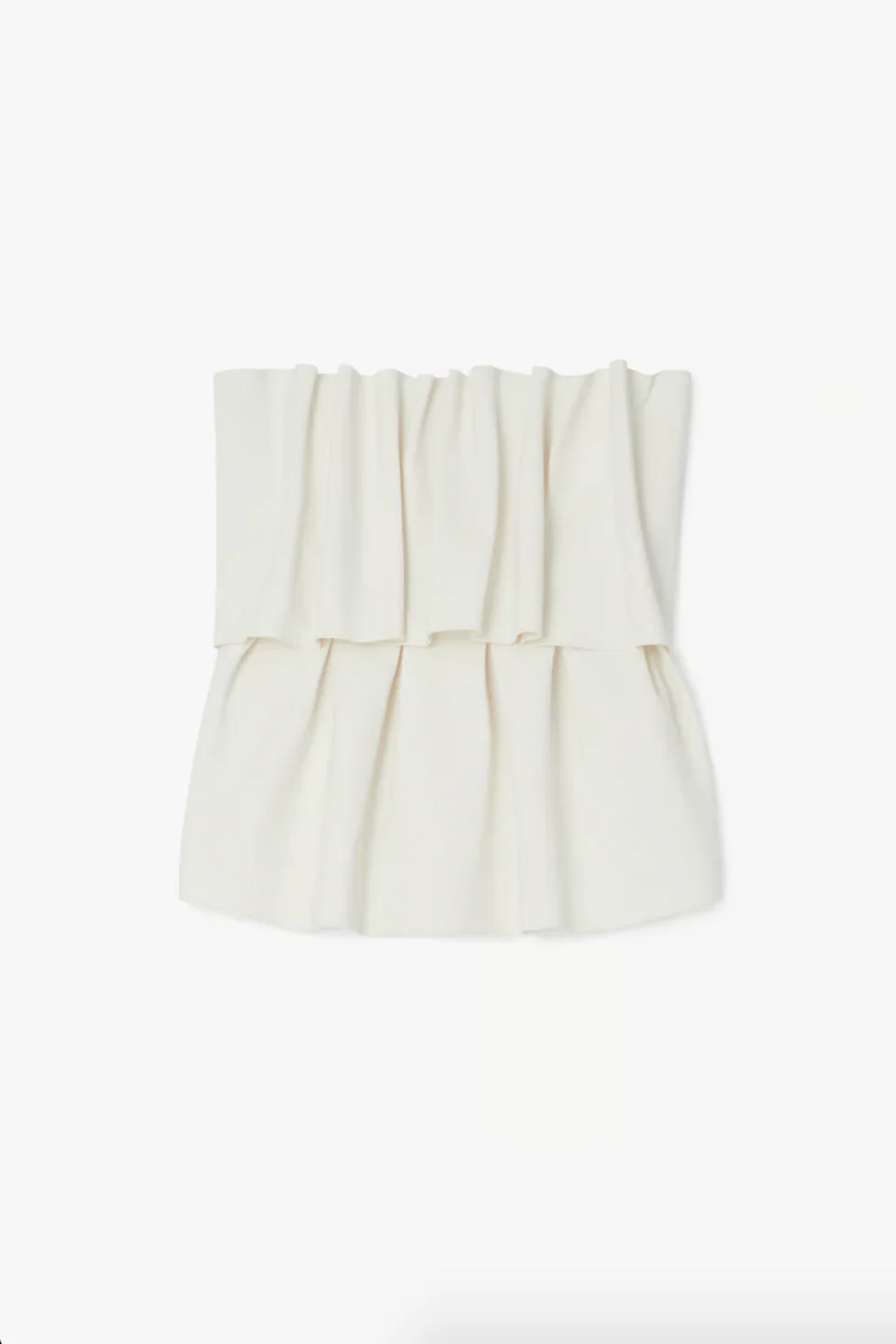 Sculpted Tube Top: White - Image 4