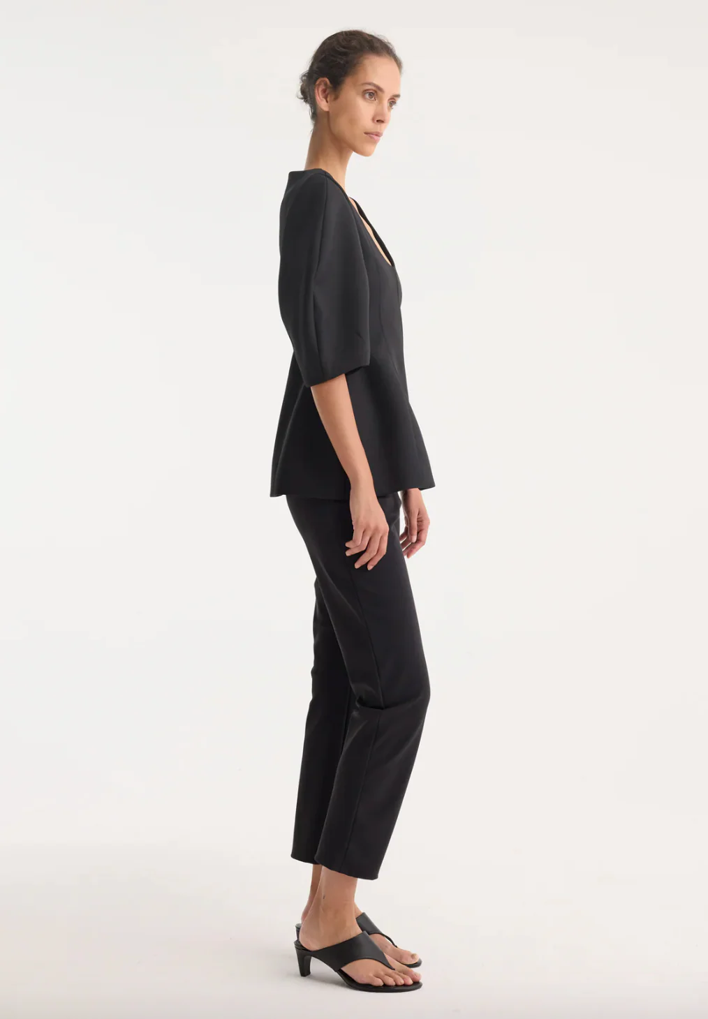 sculptural top: black - Image 5