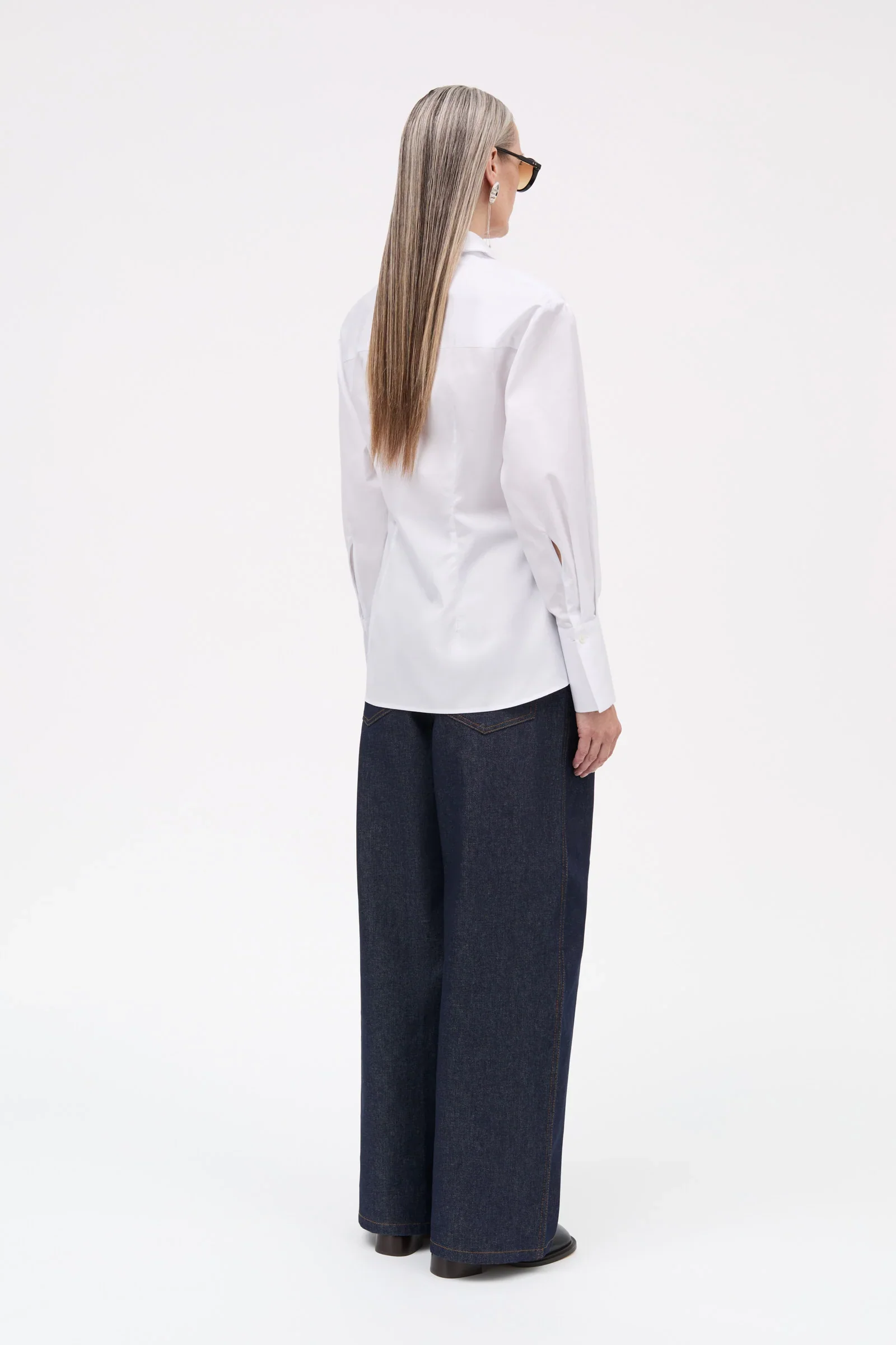 Sonora Poplin Shirt: White - Image 4