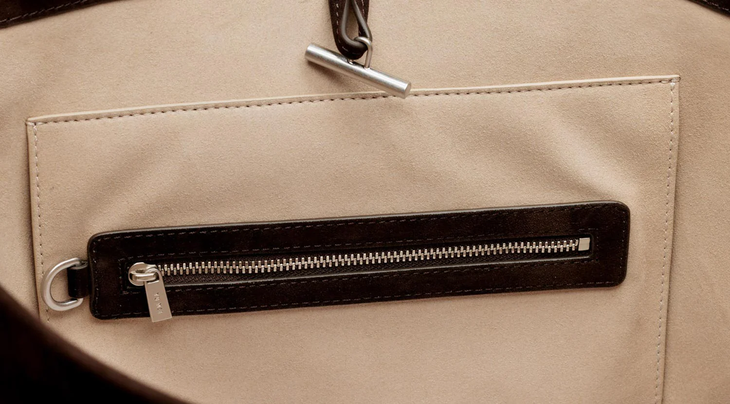 TERESA TOTE: UMBER SUEDE - Image 6